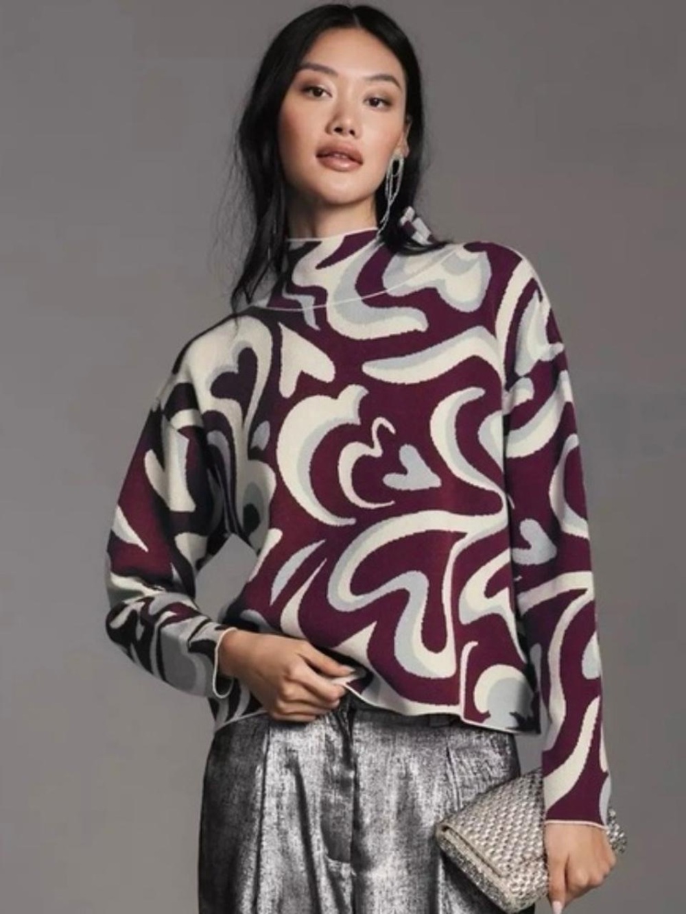 Maeve Carys Mock Neck Sweater XSP